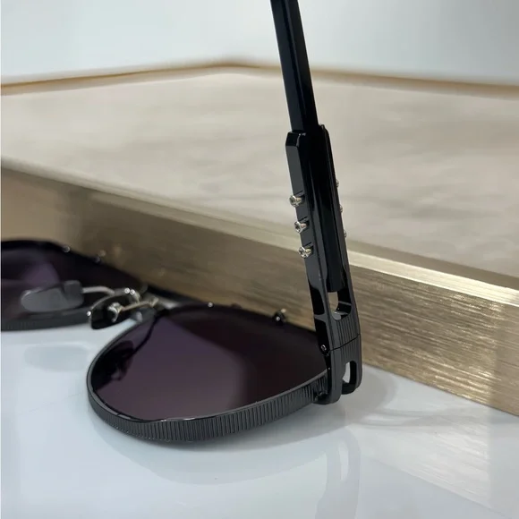 DITA Dark Frame Aviator Sunglasses